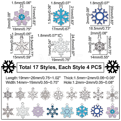 17 Style Alloy Pendants PALLOY-PH0001-96-1