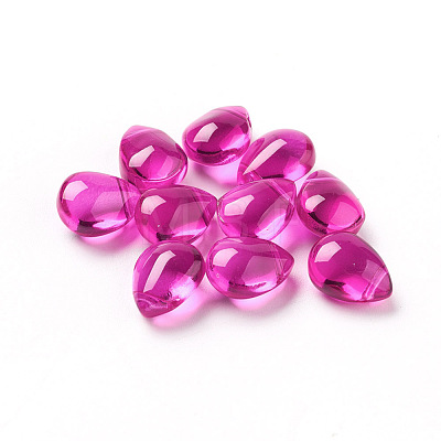 Electroplate Transparent Glass Beads EGLA-L026-M-1