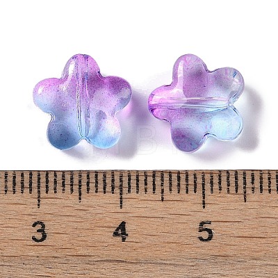 Baking Paint Glass Beads GLAA-S202-10F-1