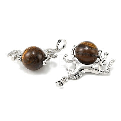 Natural Tiger Eye Pendants G-D102-01P-04-1