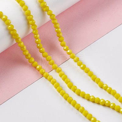 Faceted(32 Facets) Glass Beads Strands EGLA-J042-35A-01-1