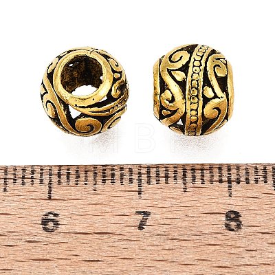 Tibetan Style Alloy European Beads FIND-Q121-13AG-1