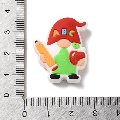 Gnome Food Grade Eco-Friendly Silicone Focal Beads SIL-C005-05A-1