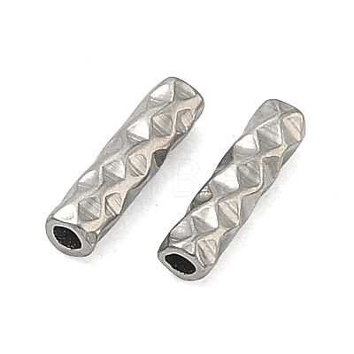 304 Stainless Steel Tube Beads STAS-Z192-07P-03-1