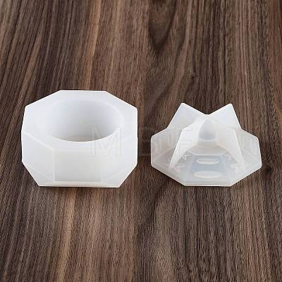 Octagon DIY Candle Cup Silicone Molds DIY-Q037-10B-1