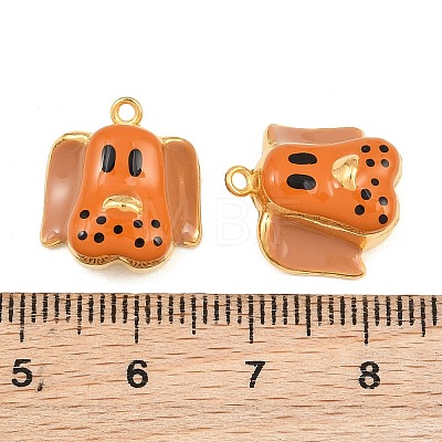 304 Stainless Steel Enamel Pendants SA-CBA033B-01G-03-1