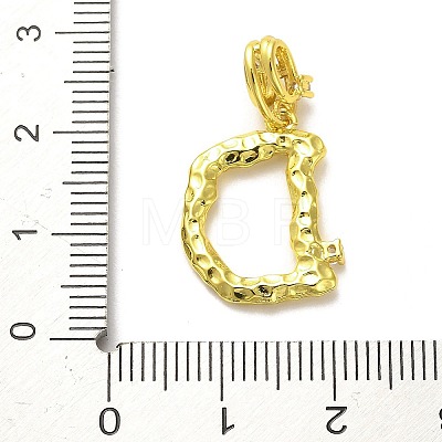 Rack Plating Brass Micro Pave Cubic Zirconia European Dangle Charms KK-L210-015G-D-1