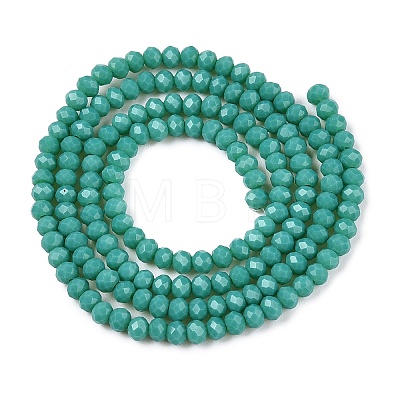 Opaque Solid Color Imitation Jade Glass Beads Strands EGLA-A044-P2mm-D31-1