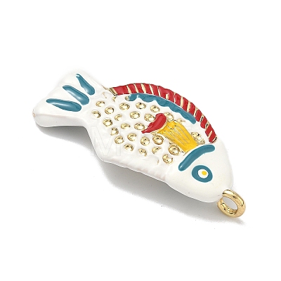 Brass Enamel Pendants X-KK-Z153-06G-02-1