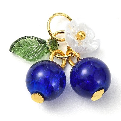 Glass Pendants PALLOY-JF03179-01-1