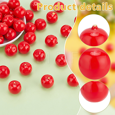 50Pcs Fruit Miniature Ornaments DJEW-PH0001-54-1