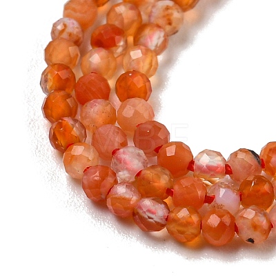 Natural Carnelian Beads Strands G-A129-A01-01-1