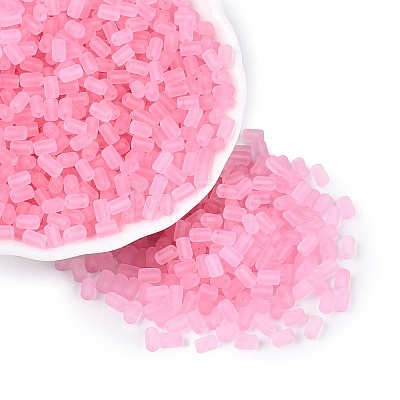 FGB Frosted Transparent Glass Seed Beads SEED-N013-05A-05-1