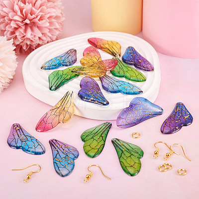  Butterfly Wing Earring Making Kit DIY-TA0005-11-1