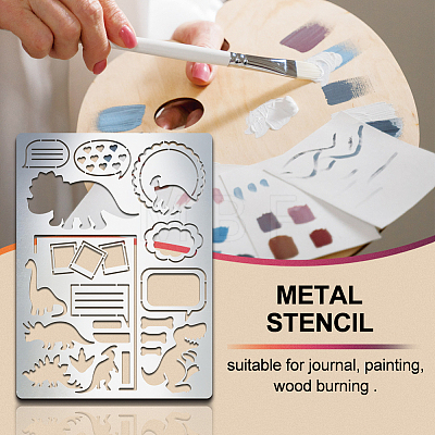 Custom Stainless Steel Metal Cutting Dies Stencils DIY-WH0289-070-1