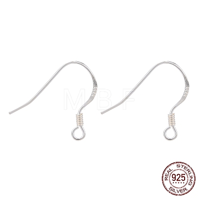 925 Sterling Silver Earring Hooks STER-K167-049B-S-1