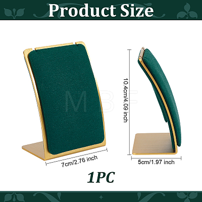 Stainless Steel Cambered Back Single Necklace Display Stands ODIS-WH0099-220B-1