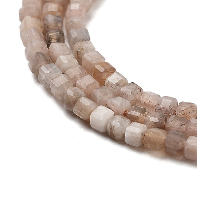 Natural Peach Moonstone Beads Strands G-B093-C01-01-1