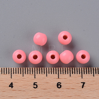 Opaque Acrylic Beads X-MACR-S370-C6mm-A04-1