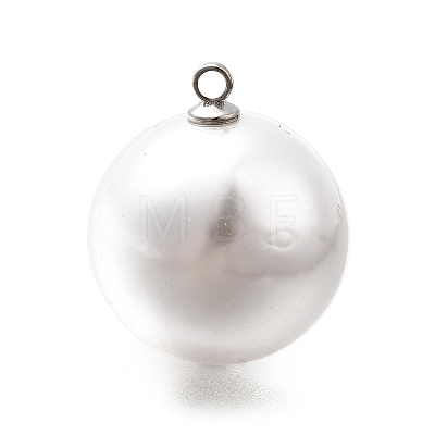 ABS Plastic Imitation Pearl Pendants FIND-H052-01K-04P-1