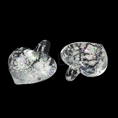 Lampwork Pendants FOIL-K003-02C-1