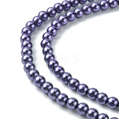 Eco-Friendly Grade A Glass Pearl Beads HY-J002-6mm-HX073-1