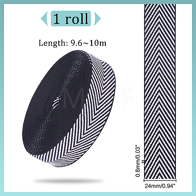   9.6~10 Yards Polyester Twill Tape Ribbon OCOR-PH0001-91A-1