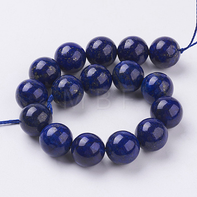 Natural Lapis Lazuli Beads Strands G-G087-12mm-1