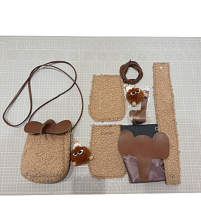 DIY Hand-woven Wool Bag Kits PW-WGF0930-07-1