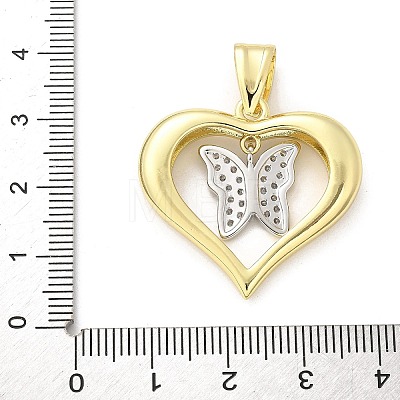 Brass Micro Pave Cubic Zirconia Pendants KK-S511-30GP-03-1