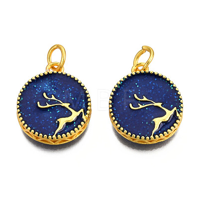 Alloy Enamel Pendants ENAM-N056-039-1