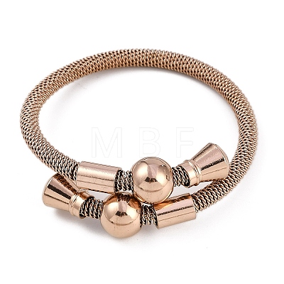 Ion Plating(IP) 304 Stainless Steel Bangles for Women STAS-M023-14B-1