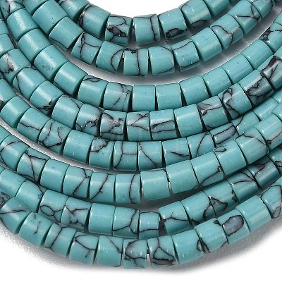 Synthetic Turquoise Beads Strands G-P608-A14-01-1