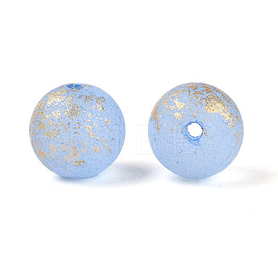 Baking Paint Glass Beads DGLA-N014-8mm-01C-1