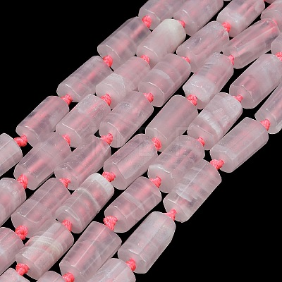 Natural Pink Calcite Beads Strands GG-CBA295D-03-1
