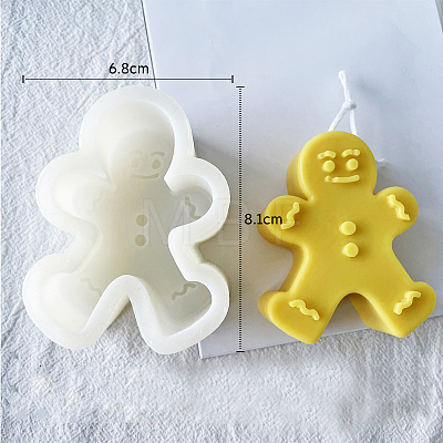 Christmas Theme DIY Candle Food Grade Silicone Statue Molds CAND-PW0001-252-1