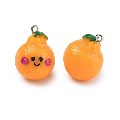 Opaque Resin Pendants RESI-A051-02A-P-1