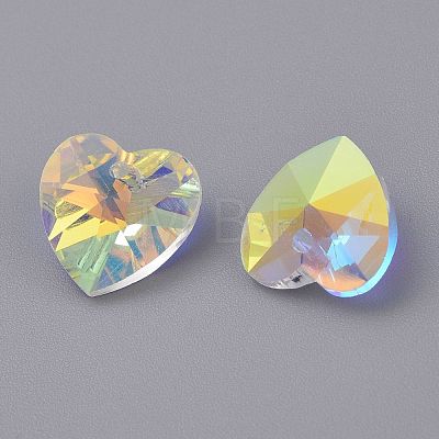 Faceted Glass Charms RGLA-L026-B05-1