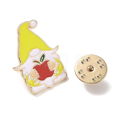 Teacher's Day Theme Rack Plating Light Gold Alloy Brooches JEWB-Z016-01KCG-07-1