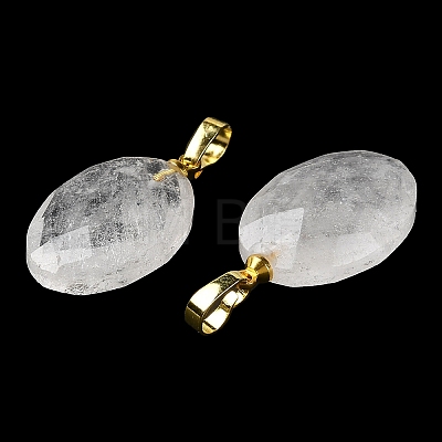 Natural Quartz Crystal Pendants G-E603-03G-05-1