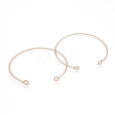 Brass Open Cuff Bangle Making KK-N258-01G-1