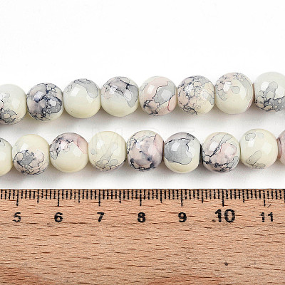 Baking Paint Glass Beads X1-DGLA-N003-10mm-C05-1