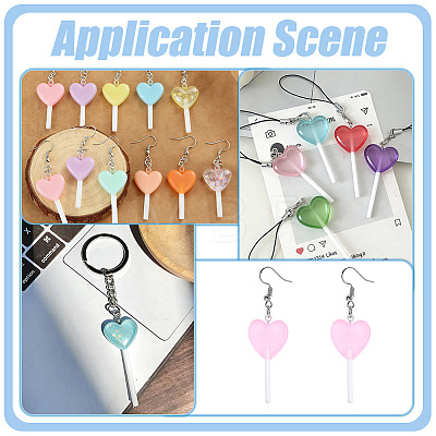 Resin Pendants RESI-WH0026-148B-1