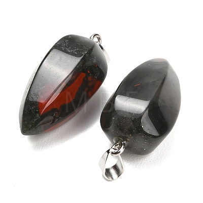 Natural African Bloodstone Pendants GG-K002-16O-1
