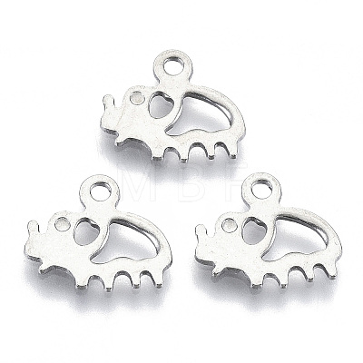 Non-Tarnish 201 Stainless Steel Charms STAS-R116-028-1