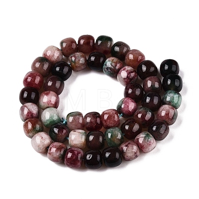 Dyed Natural White Jade Beads Strands G-T138-D25-1