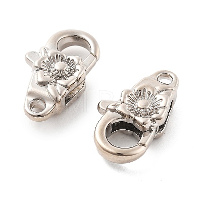Brass Lobster Claw Clasps X-KK-R216-18B-P-1