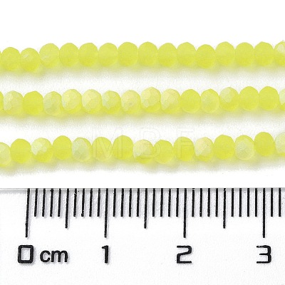 Imitation Jade Glass Beads Strands EGLA-A034-T2mm-MB29-1