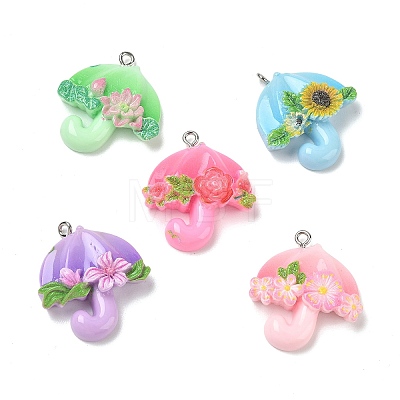 Resin Pendants RE-CBA098D-03P-1