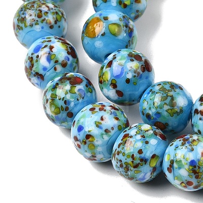 Handmade Lampwork Beads Strands LAMP-H071-01C-08-1